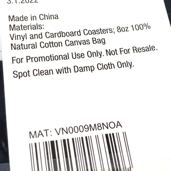 VANS Family Coasters Faux Leather Checkerboard White Black Set Bag VN0009M8NOA - Picture 6 of 7